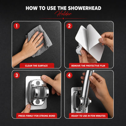 Self Adhesive Health Faucet & Hand Shower Holder Stand - SST01005