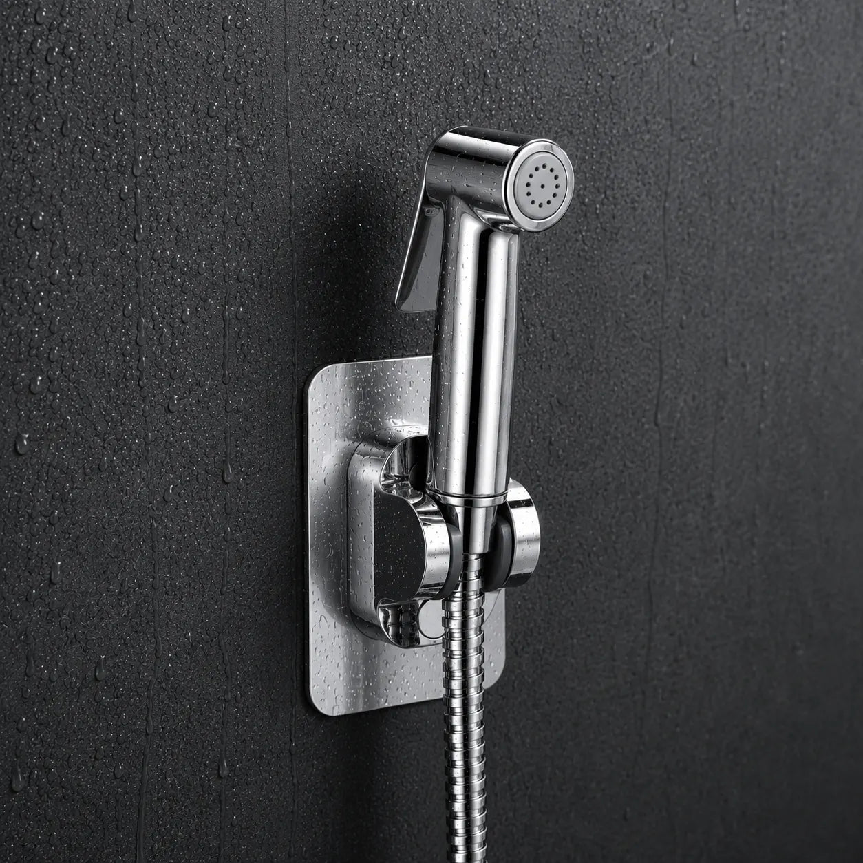Self Adhesive Health Faucet & Hand Shower Holder Stand - SST01005