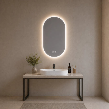 LED  Capsule Bathroom Mirror