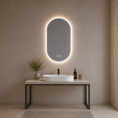 LED  Capsule Bathroom Mirror
