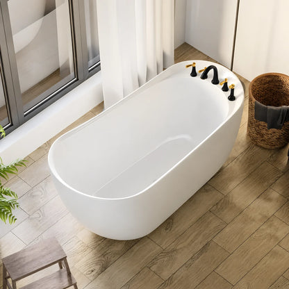 Moon freestanding bathtub in white matt acrylic, 150 and 170 cm, model JBT01005CW by Jabon Bagno
