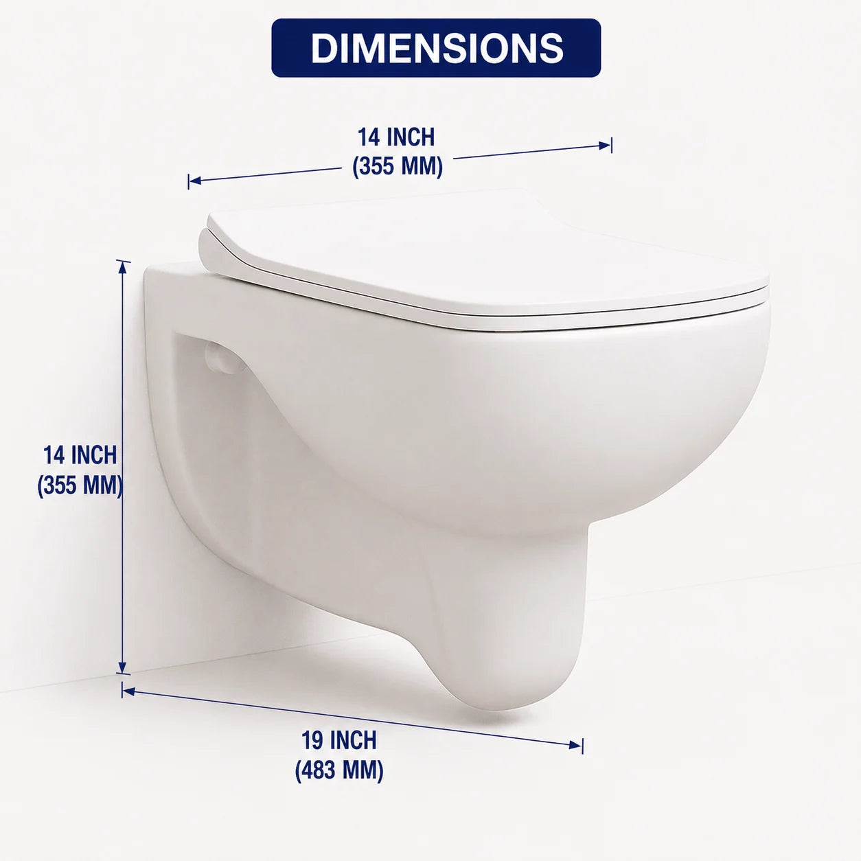 Wall Mounted WC with Inbuilt Jet - ROZY PRO