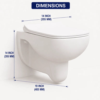 Wall Mounted WC with Inbuilt Jet - ROZY PRO