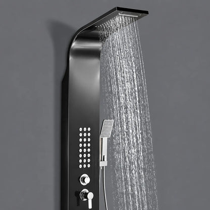 5-in-1 Shower Panel Tower System with Rainfall & Body Jets - JSP01002