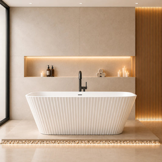 ERIS PRO Free Standing Bath Tub White - JBT01006P