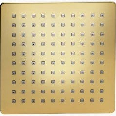 Gold Square Stainless Steel Overhead Rain Shower - OHS01011