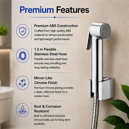 ABS Health Faucet Set Chrome Finish - HF01003