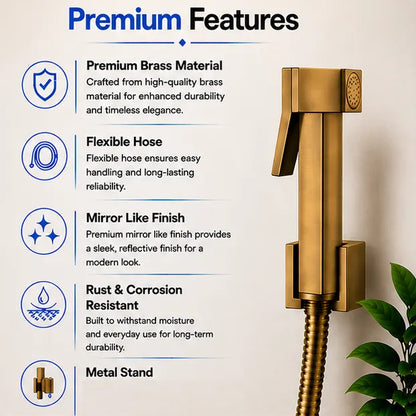 Brass Health Faucet Set Antique Finish - HF01014
