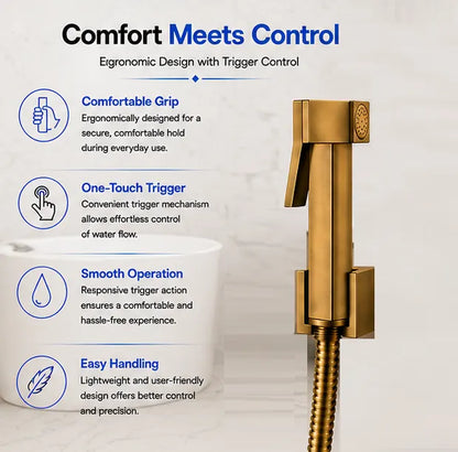 Brass Health Faucet Set Antique Finish - HF01014
