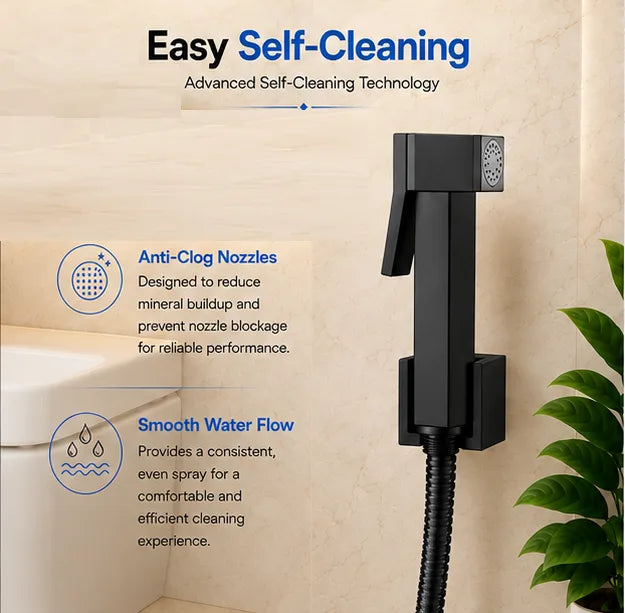 Brass Health Faucet Set Black - HF01013
