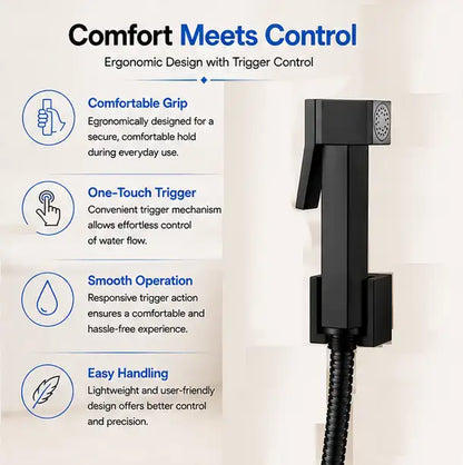 Brass Health Faucet Set Black - HF01013