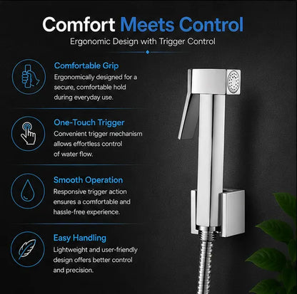 Brass Health Faucet Set Chrome Finish - HF01012
