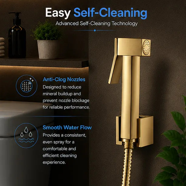 Brass Health Faucet Set Brushed Gold - HF01010