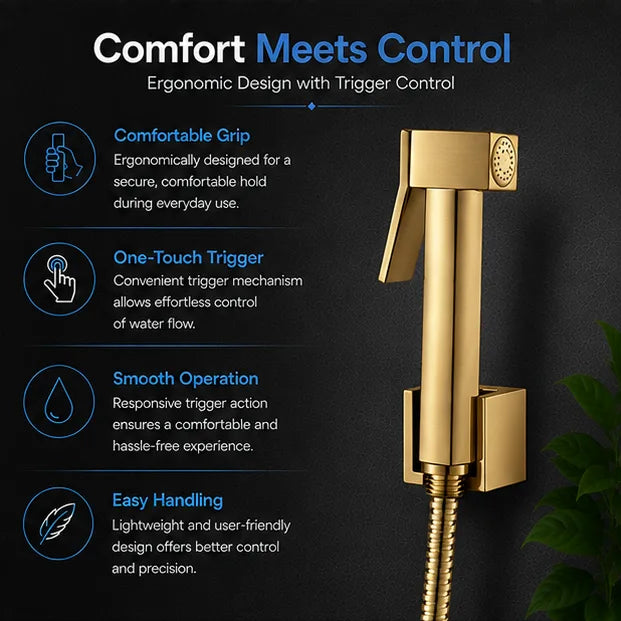 Brass Health Faucet Set Brushed Gold - HF01010