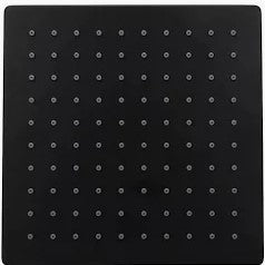 Black Square Stainless Steel Overhead Rain Shower - OHS01012
