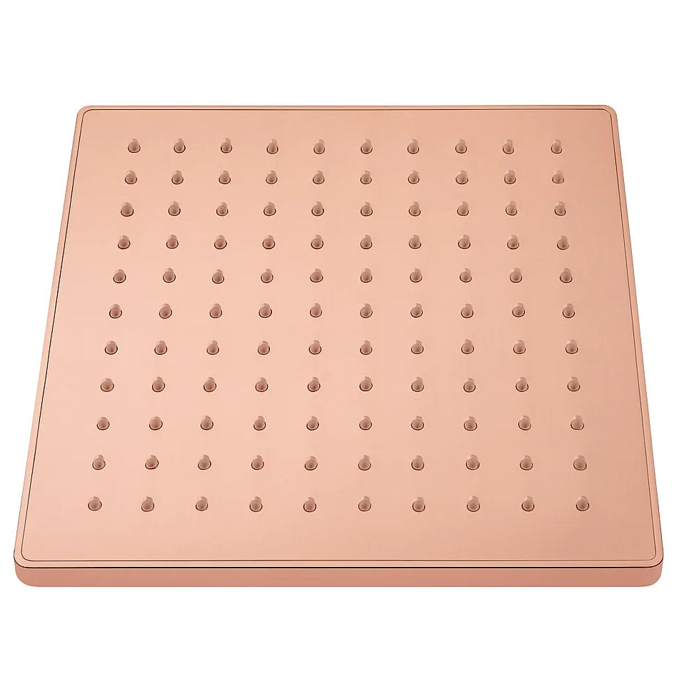Rose Gold Square Stainless Steel Overhead Shower - OHS01010