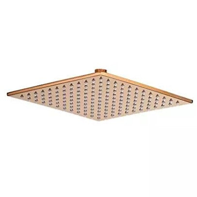Rose Gold Square Stainless Steel Overhead Shower - OHS01010