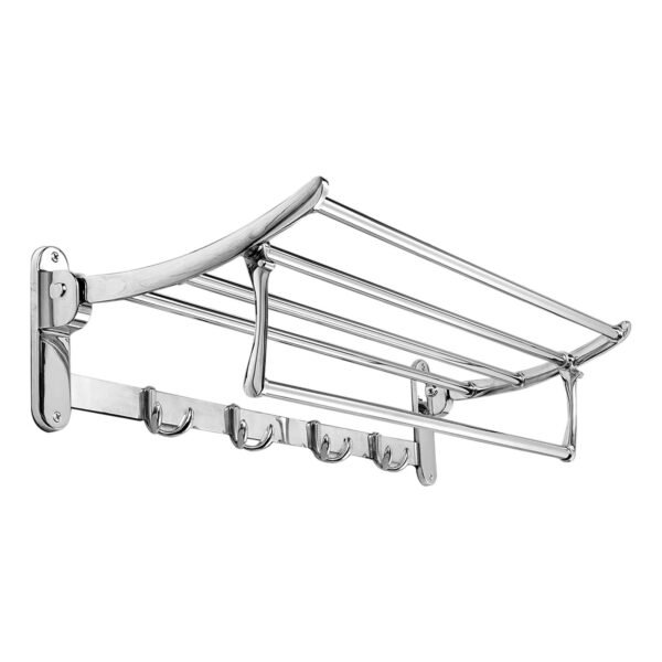 Folding Stainless Steel Towel Rack Chrome