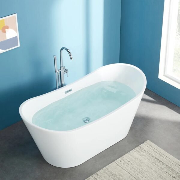 LUNAR Free Standing Bath Tub White (Glossy)