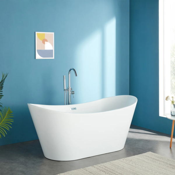 LUNAR Free Standing Bath Tub White (Glossy)