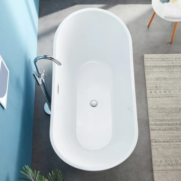 LUNAR Free Standing Bath Tub White (Glossy)