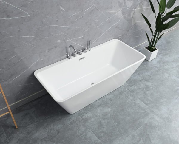 ERINA Free Standing Bath Tub White (Glossy) Finish