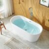 SATURN Free Standing Bath Tub White (Glossy)
