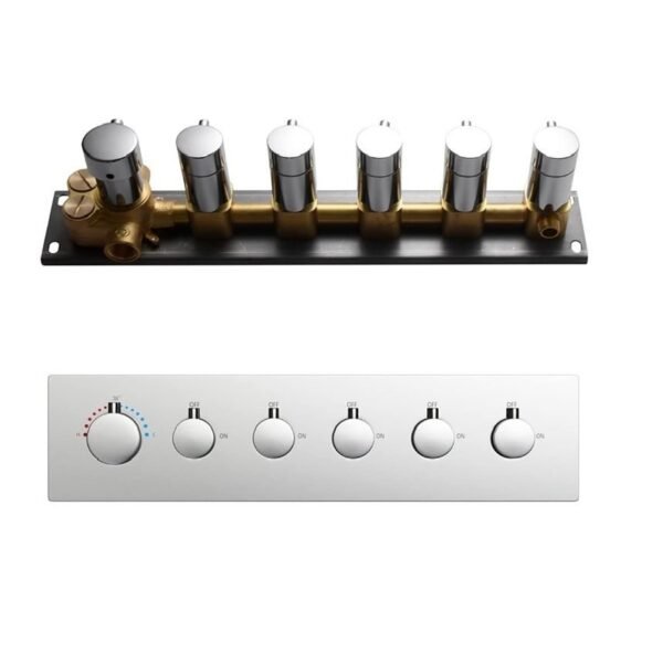 JTD01002 5 WAY THERMOSTATIC DIVERTER WITH FLOW CONTROL