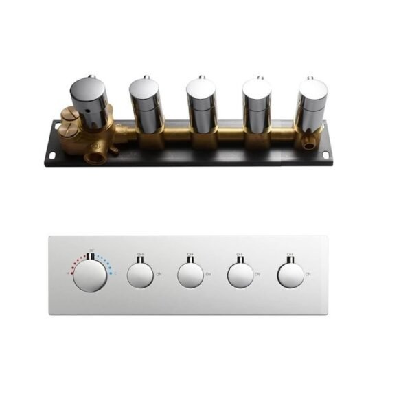 JTD01001 4 WAY THERMOSTATIC DIVERTER WITH FLOW CONTROL