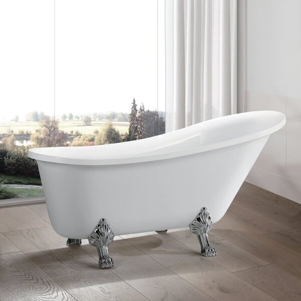 LANCY Free Standing Bath Tub White (Glossy)