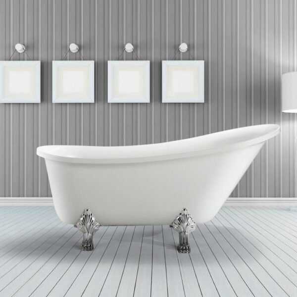 LANCY Free Standing Bath Tub White (Glossy)