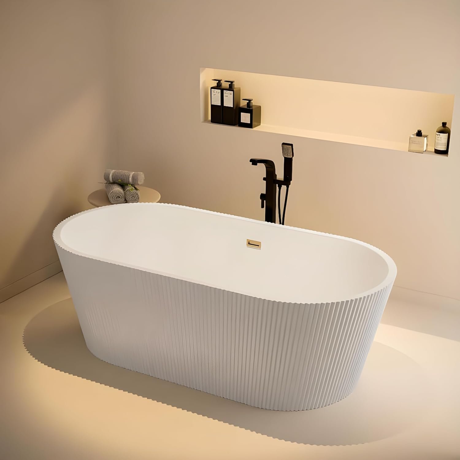 INFINITY Free Standing Bath Tub White (Glossy)