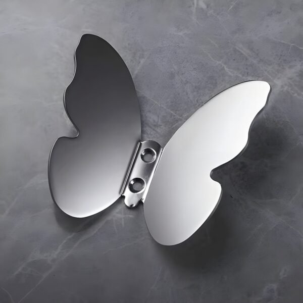 JIBH010 Coat hook Chrome | Black (Butterfly)