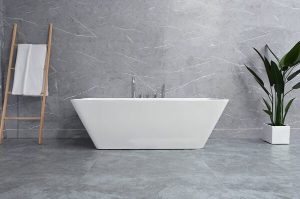 ERINA Free Standing Bath Tub White (Glossy) Finish