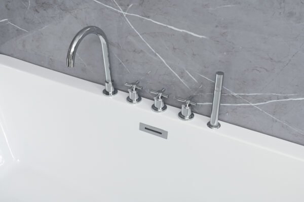 ERINA Free Standing Bath Tub White (Glossy) Finish