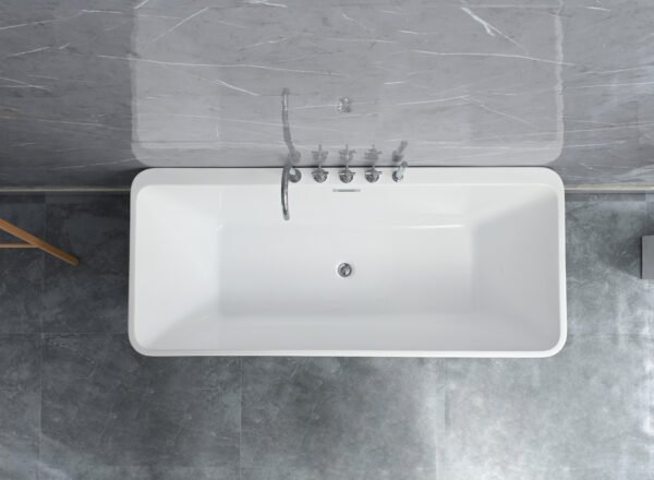 ERINA Free Standing Bath Tub White (Glossy) Finish