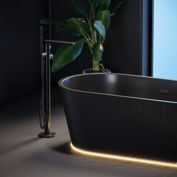 INFINITY Free Standing Bath Tub Black (Matt)