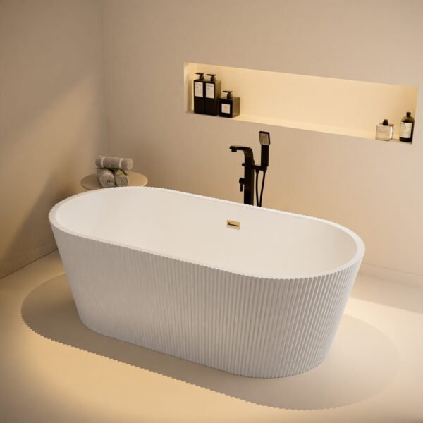 INFINITY Free Standing Bath Tub White (Glossy)
