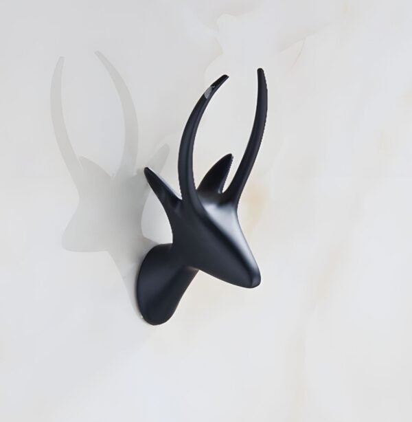 JIBH016 Coat hook Black (Deer)