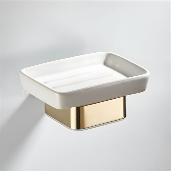 JIBA012 Soap Holder | Green & Gold |