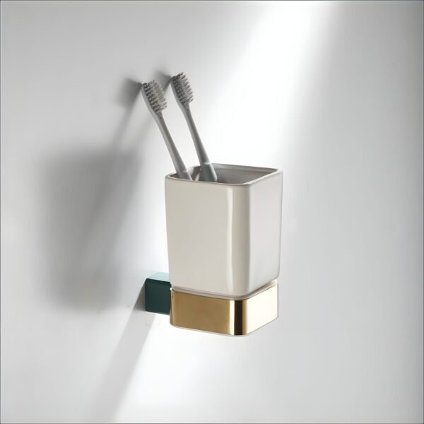 JIBA013 Tumbler Holder | Green & Gold |