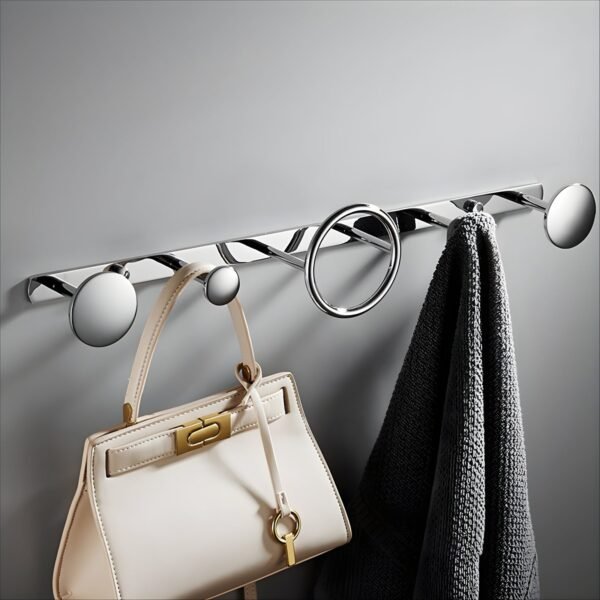 JIBH028 Coat Hook Chrome | 5 Point |