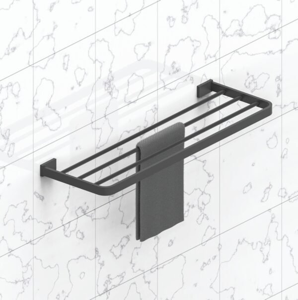 DIANA Towel Rack Stainless Steel Black