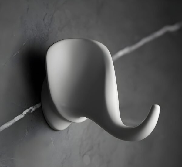 JIBH015 Coat hook White (Elephant)