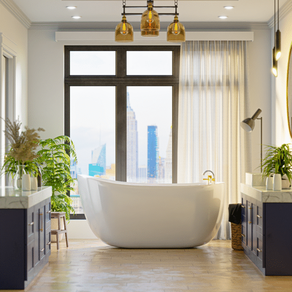 MOON Free Standing Bath Tub White