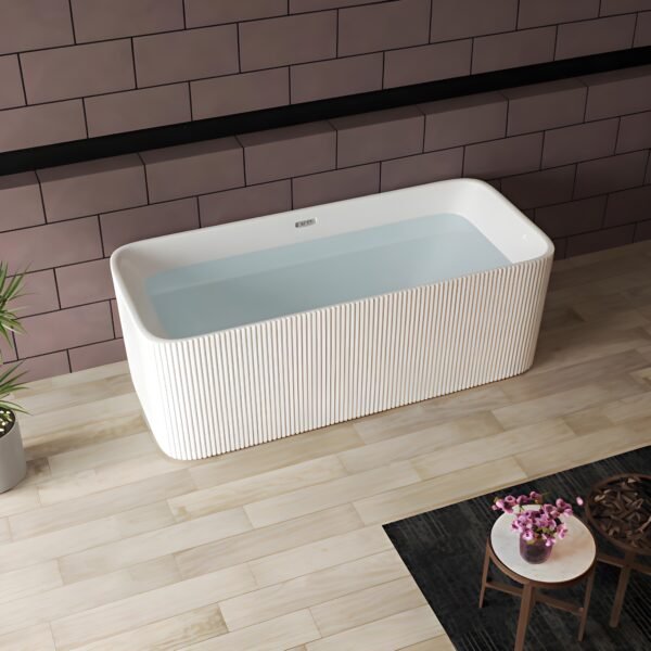 SARA Free Standing Bath Tub White (Glossy)