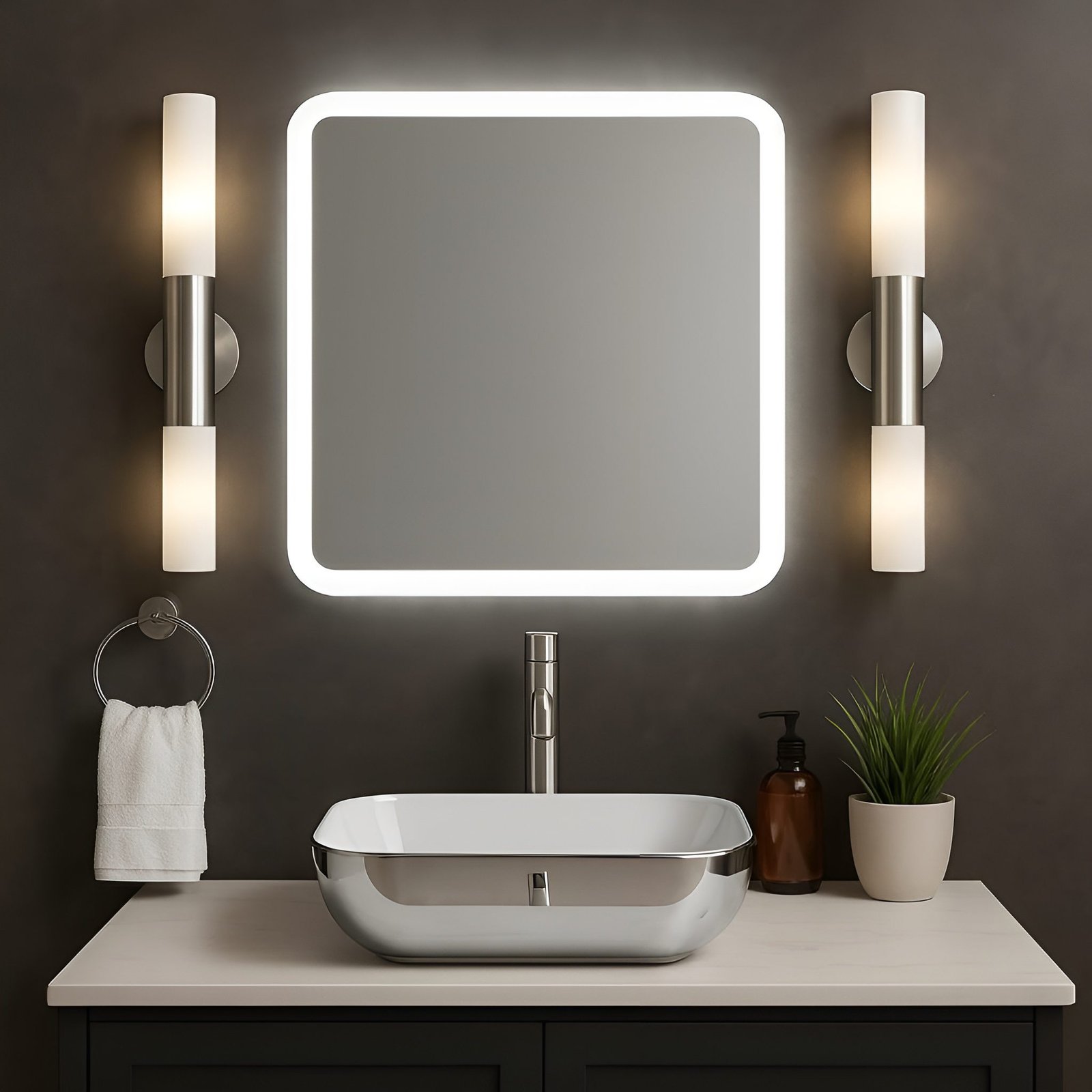 Ceramic Wash Basin 19x13 Inch – 4 Stunning PVD Colors for Luxury Bathroom Upgrade